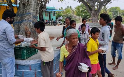 Distribution of Food Packets for Needy